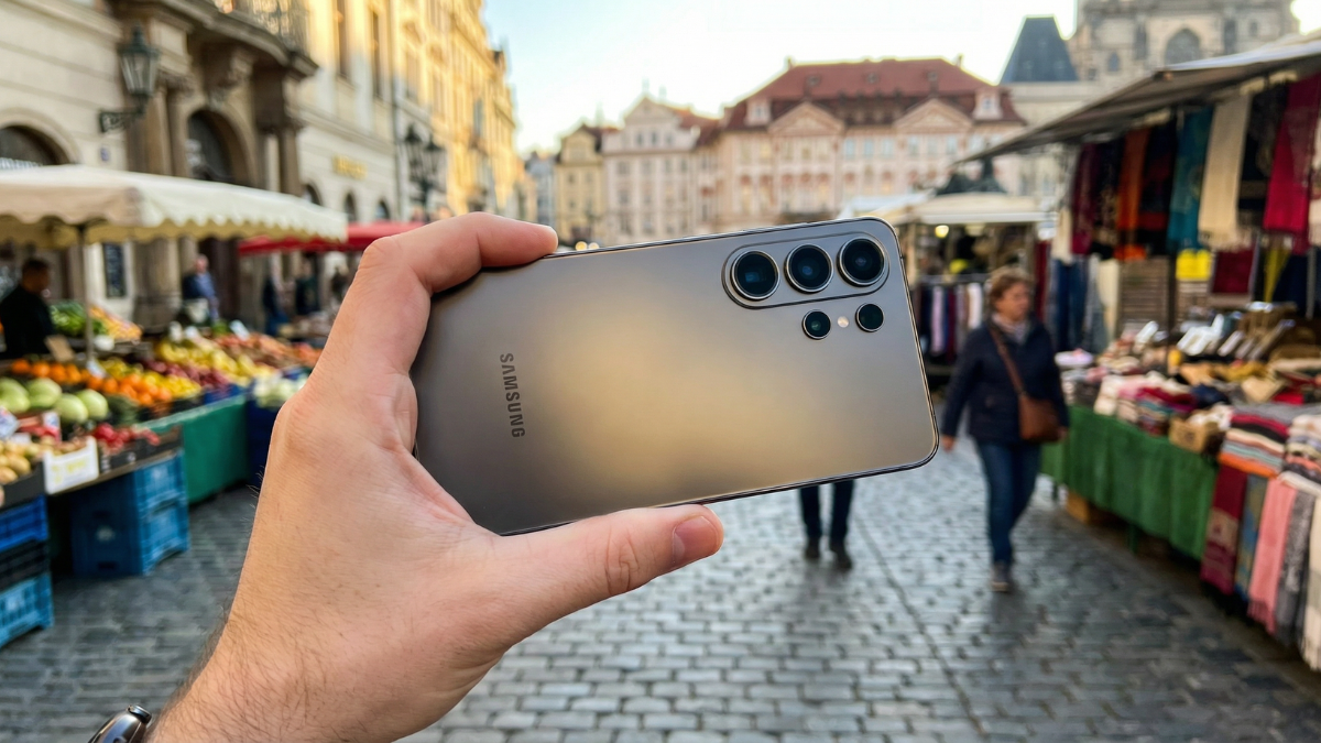 Samsung Galaxy S26 in public