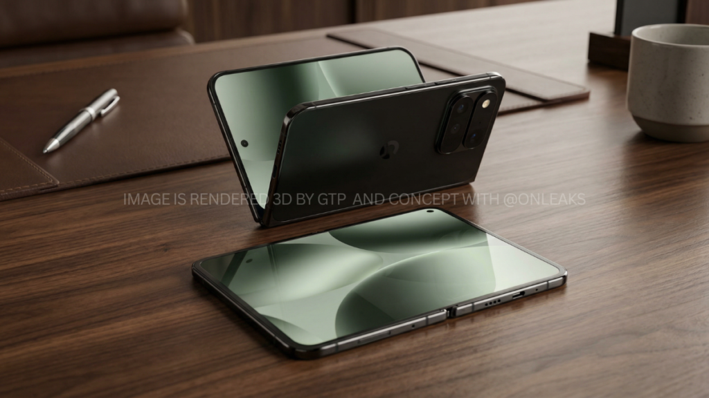 3d render pictures of Pixel 11 Pro Fold leaked
