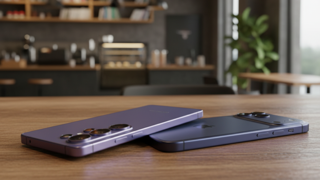 Samsung Galaxy S26 Ultra Privacy Display vs iPhone 17, hardware privacy screen smartphone 2026, Galaxy S26 Ultra security features