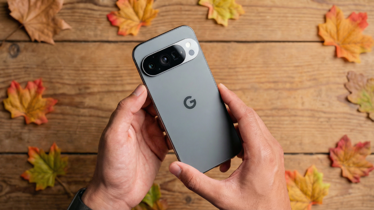 Person Holding Google Pixel 10 in a summer background
